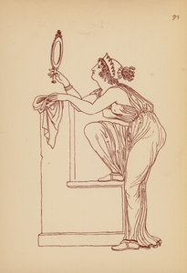 古代ギリシャの女性の衣装（リトグラフ） 作： John Moyr Smith