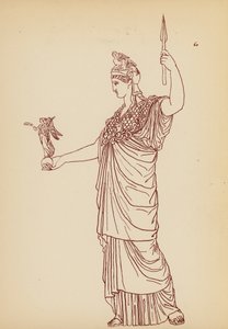 古代ギリシャの女性の衣装（リトグラフ） 作： John Moyr Smith