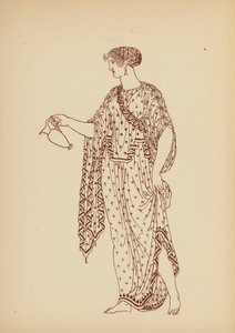 古代ギリシャの女性の衣装（リトグラフ） 作： John Moyr Smith