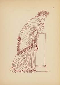 古代ギリシャの女性の衣装（リトグラフ） 作： John Moyr Smith