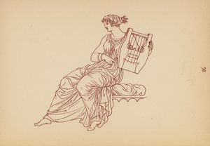 古代ギリシャの女性の衣装（リトグラフ） 作： John Moyr Smith