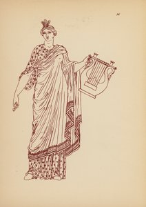 古代ギリシャの女性の衣装（リトグラフ） 作： John Moyr Smith