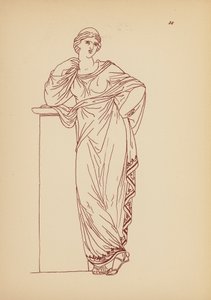 古代ギリシャの女性の衣装（リトグラフ） 作： John Moyr Smith