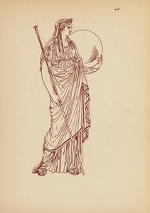 古代ギリシャの女性の衣装（リトグラフ） 作： John Moyr Smith