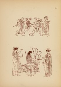 古代ギリシャの女性の衣装（リトグラフ） 作： John Moyr Smith