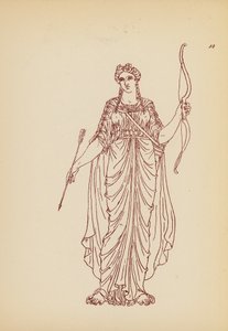 古代ギリシャの女性の衣装（リトグラフ） 作： John Moyr Smith