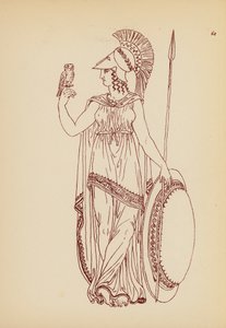古代ギリシャの女性の衣装（リトグラフ） 作： John Moyr Smith