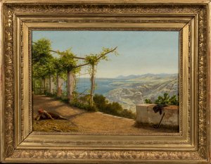 1872年のニース近郊 作： John Mulcaster Carrick