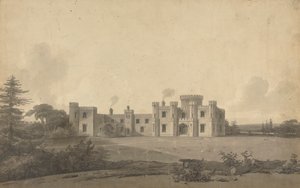 Projeto para o Castelo de Knepp, Sussex: Perspectiva 作： John Nash