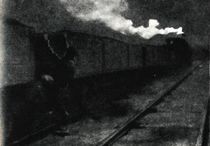 1945年11月1899年11月の列車での脱出。 作： John Nash