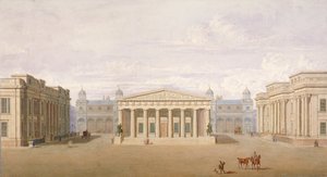 トラファルガー広場、ウェストミンスター、ロンドン、1828年 作： John Nash