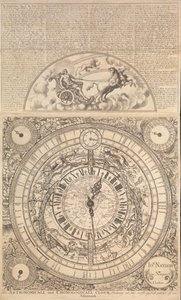 アルマナックの最も有用な部分をすべて示す天文時計と年表時計（エングレーヴィング） 作： John Naylor