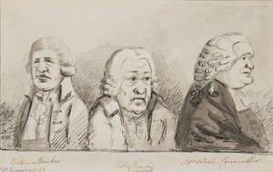 Batson、a Banker、Tulley、Banker、Mr Wood、Councillor、69 Lombard Street、Cornhill、1790（pen、Brush＆ink on paper）