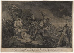 バンカーヒルでの戦い、またはバンカーヒルの戦い、c。 1798-1817（彫刻） 作： John Norman