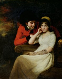 公園での求愛、1797 作： John Opie