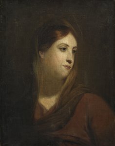 女性の頭のスケッチ、1800年頃 作： John Opie