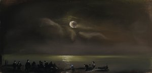 夜、19 世紀後半から 20 世紀初頭。 作： John P. S. Neligh