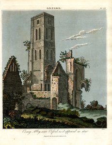 1650年当時のオックスフォード近郊のオスニー修道院 作： John Pass
