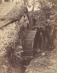 1856 年、北デボン州リントン近くのニュー ミル。 作： John Percy