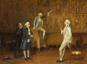 チャールズ・サーフェイスが祖先を売る 作： John Pettie