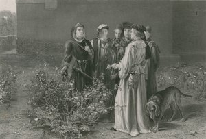 テンプルガーデンのシーン、ヘンリー6世、前編 作： John Pettie
