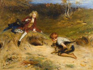 若い隠れ家 作： John Pettie