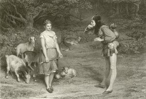 試金石とオードリー 作： John Pettie