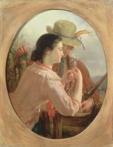 恋人の花束、1846