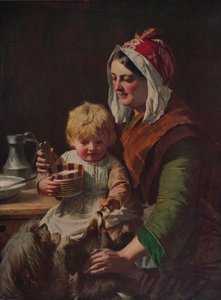 食事時間、c1850、c1915 作： John Phillip