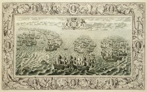 アルマダ（タペストリーからの彫刻）、1739 作： John Pine