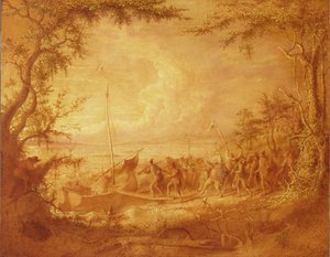 コミュニポーからの乗船、1861 作： John Quidor