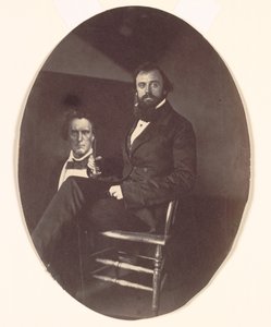 ジョン・R・ジョンストンと絵画、1850年代後半。 作： John R. Johnston
