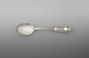ティースプーン（一対） 1860～90年頃（銀製 作： John R. Wendt