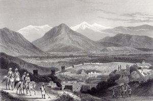 1870年頃、J。スティーブンソンによって彫刻されたバラヒサールのカブール