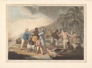アフリカの家族はヨーロッパの奴隷商人によって引き離されました Slave Trade (オブジェクトのタイトル)