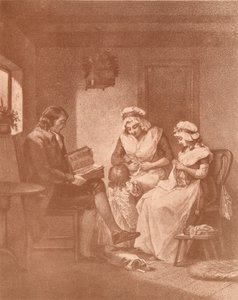 国内の幸福、両親とのレティシア、1789 作： John Raphael Smith