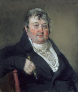 ジュリアスシーザーイベットソン（1759-1817）の肖像（紙にパステル） 作： John Raphael Smith