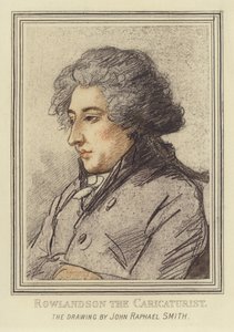 風刺漫画家トーマス・ローランドソンの肖像 作： John Raphael Smith