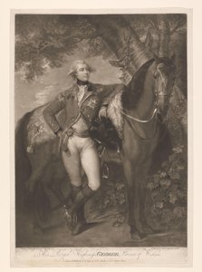 Portret van George IV ： prins van Wales 役 His Royal Highness George Prince of Wales (オブジェクトのタイトル) 作： John Raphael Smith