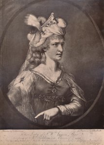 ウィリアムコングリーブのザラが追悼の花嫁を演じるサラシドンズ、ウェールズの女優、c1783 1894 作： John Raphael Smith