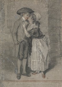 Joten hän otti hänet kiinni ja suuteli häntä (Sananlaskut, luku VII, jae 13) 作： John Raphael Smith