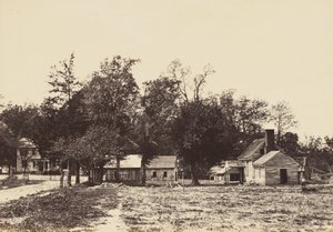 1865年4月、バージニア州メカニクスビル（アルブメンプリントを織り紙にマウント） 作： John Reekie