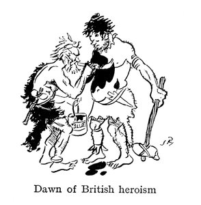 イギリスの英雄の夜明け、古代の英国人は自分自身を壁で描く
