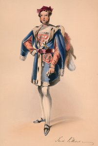 1842年、1843年5月12日、ビクトリア女王バルコスチュームの衣装を着たフレデリックチャイルドビリエ。