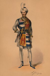 1842年、1843年5月12日、ビクトリア女王バルコスチュームの衣装を着たゲスト。