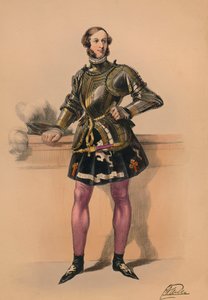 1842年、1843年5月12日、ビクトリア女王バルコスチュームの衣装を着たゲスト。 作： John Richard Coke Smyth