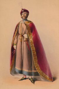 1842年、1843年5月12日、ビクトリア女王バルコスチュームの衣装を着たゲスト。 作： John Richard Coke Smyth