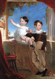 ジョン・ストレンジ・ウィリアムズとサラ・アン・ウィリアムズ」、1830年。                                          作： John Richard Wildman
