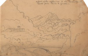 ロケッタへのアペニン山脈の上昇 作： John Robert Cozens