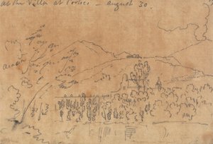 8月30日、ポルティチのヴィラにて 作： John Robert Cozens